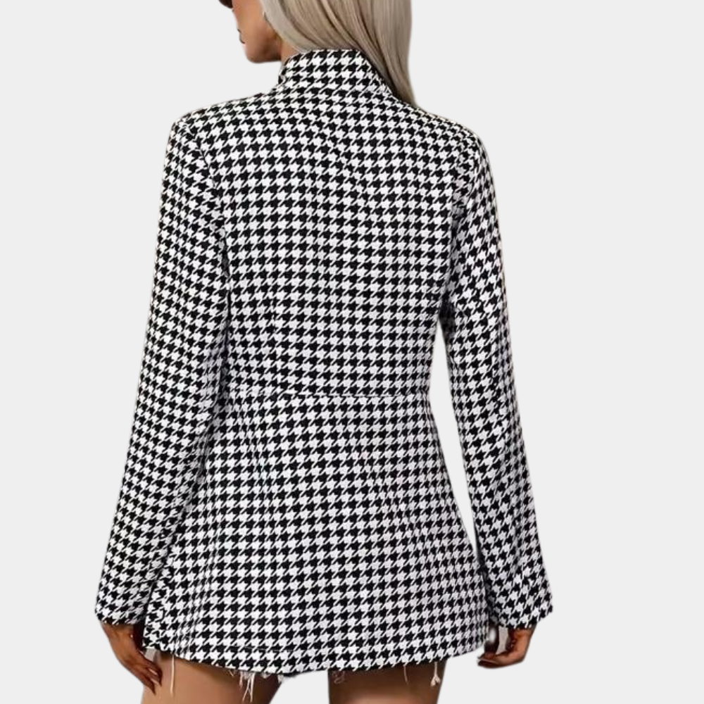 Blazer Femme Coupe Structurée Tissu Chic Classique