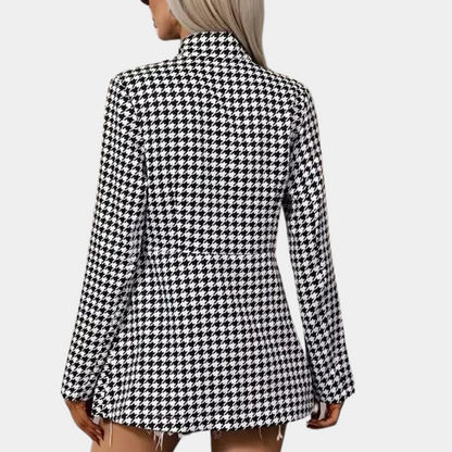 Blazer Femme Coupe Structurée Tissu Chic Classique