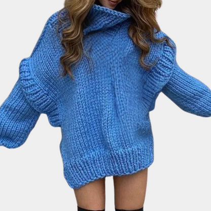 Pullover Femmes Col Roulé Grande Taille