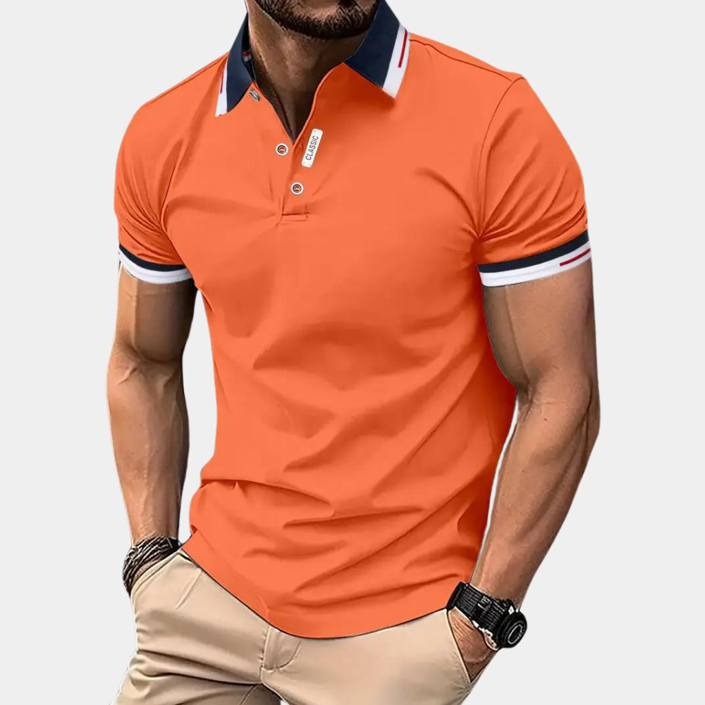 Chemise Polo Homme Slim Fit Manches Courtes - PanierRoyale
