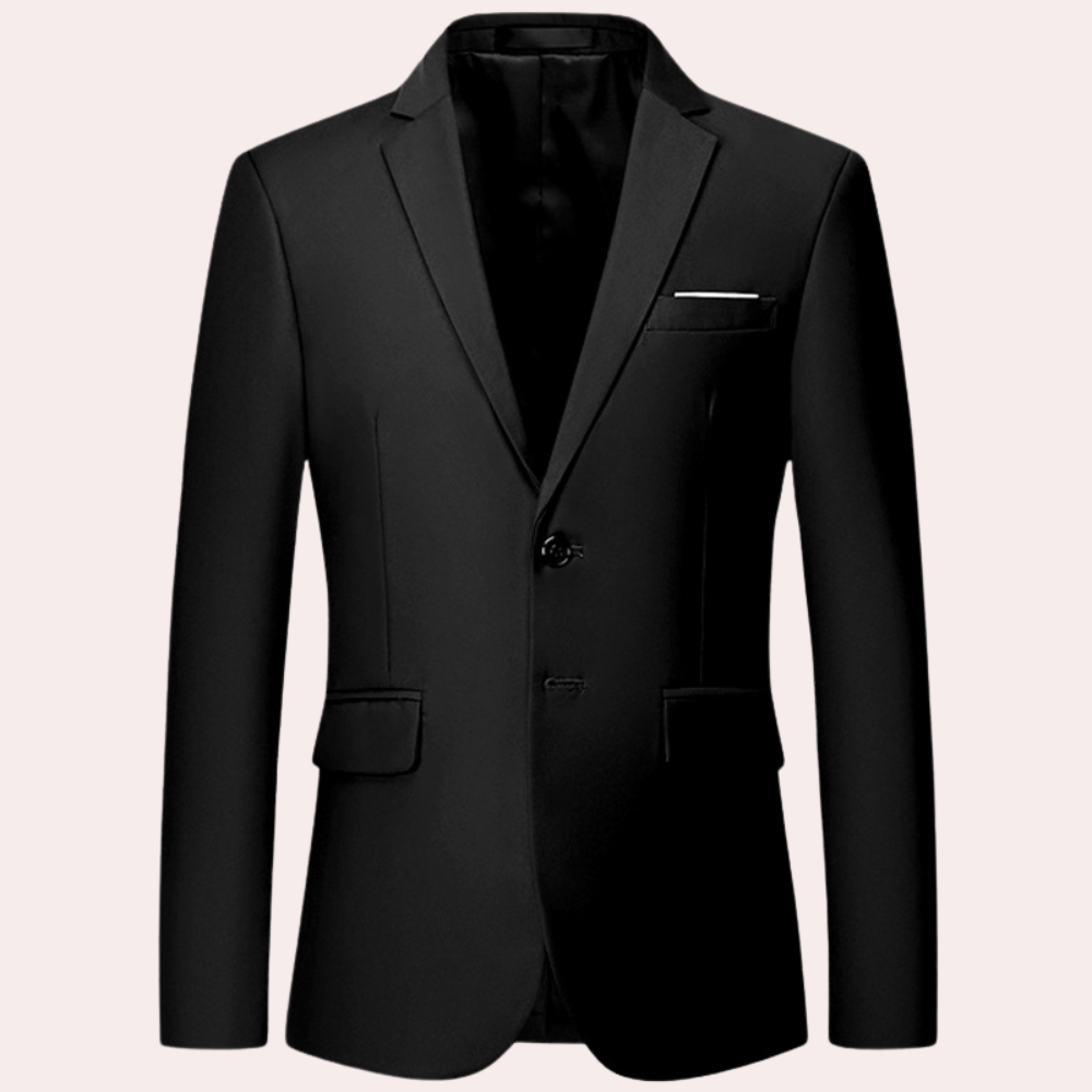 Blazer Homme Classique à Boutons Dorés
