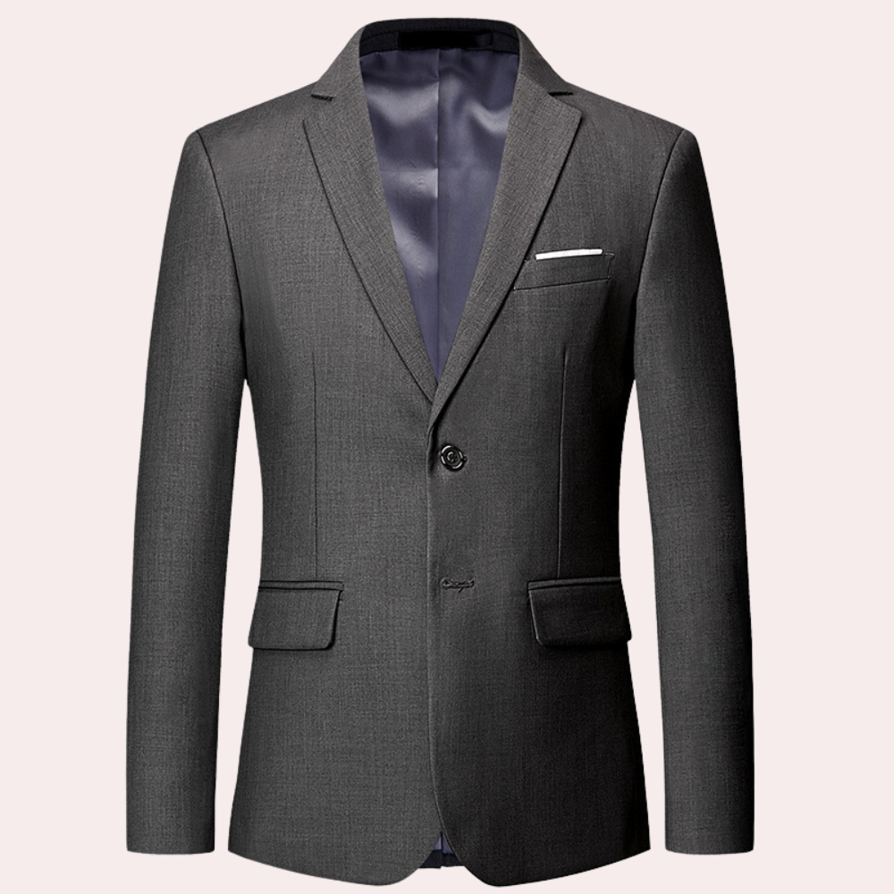 Blazer Homme Classique à Boutons Dorés - PanierRoyale