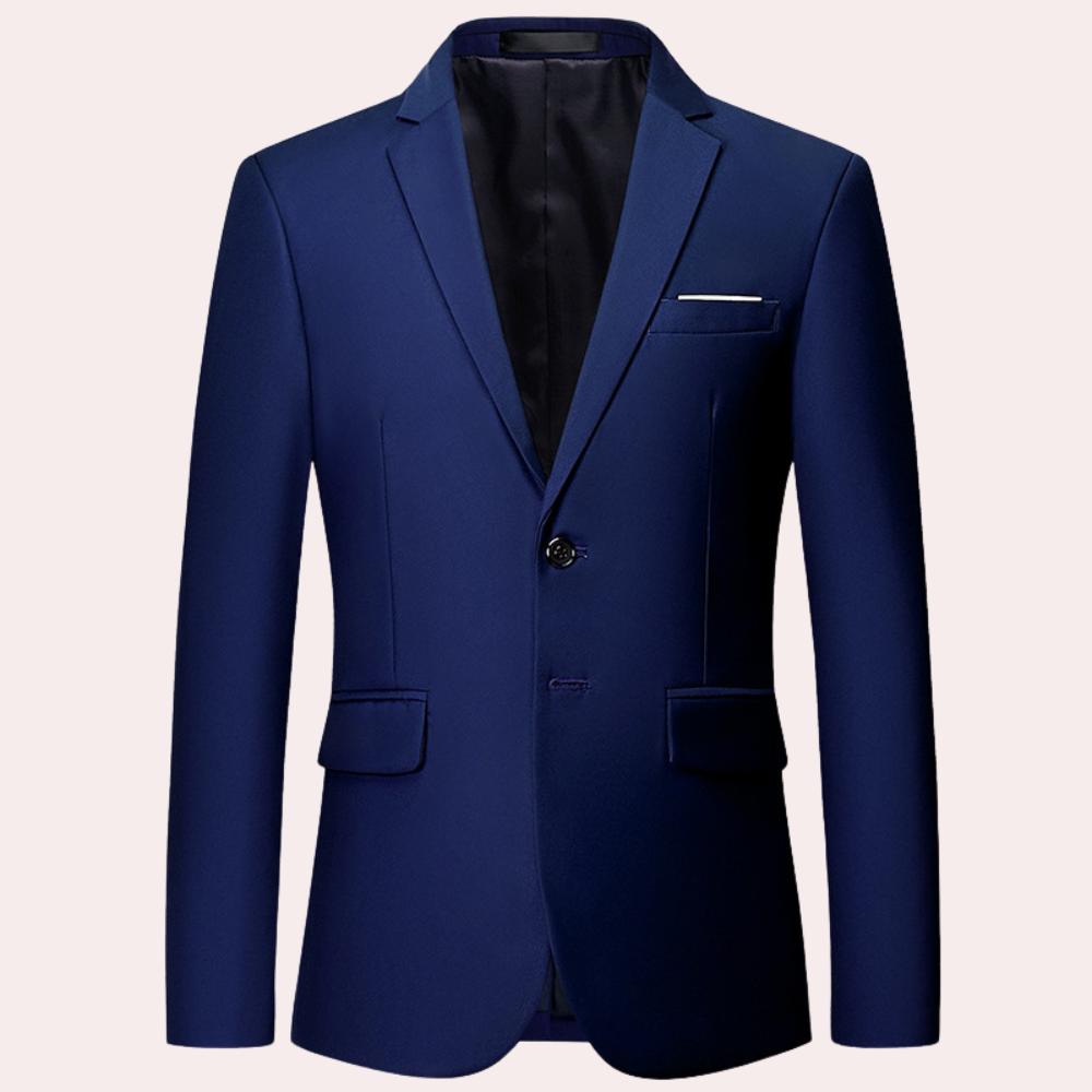 Blazer Homme Classique à Boutons Dorés