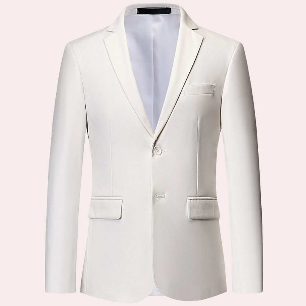 Blazer Homme Classique à Boutons Dorés