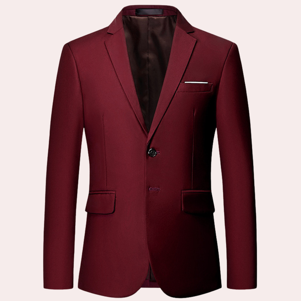 Blazer Homme Classique à Boutons Dorés