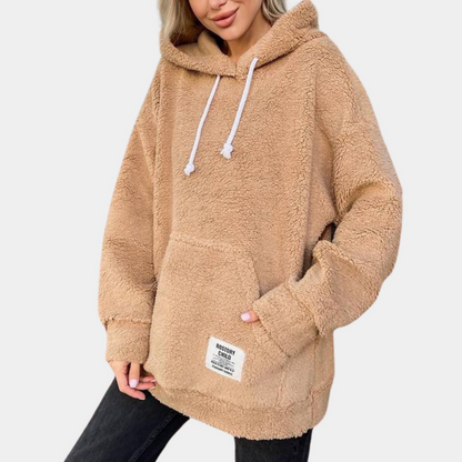 Sweat à capuche molletonné avec poches et cordon de serrage - PanierRoyale