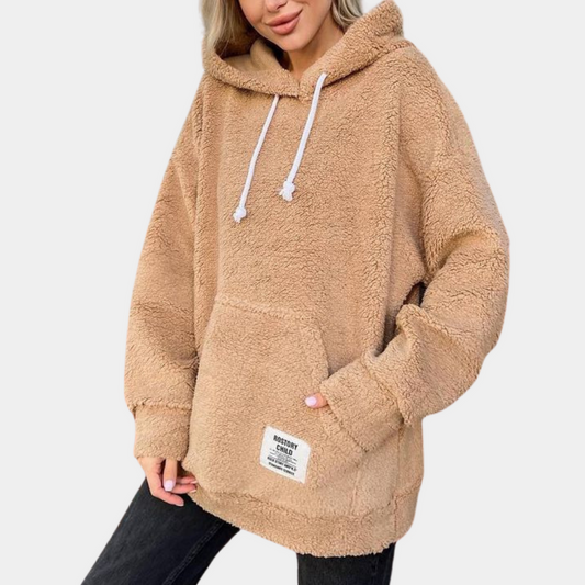 Sweat à capuche molletonné avec poches et cordon de serrage - PanierRoyale