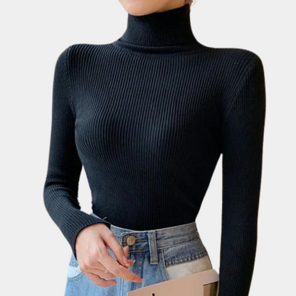 Pull Femme Col Roulé Manches Longues Chaud pour Hiver