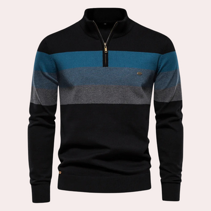Pull Rayé Homme Classique et Confortable