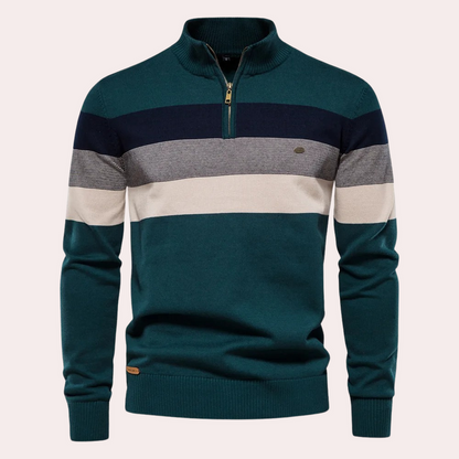 Pull Rayé Homme Classique et Confortable