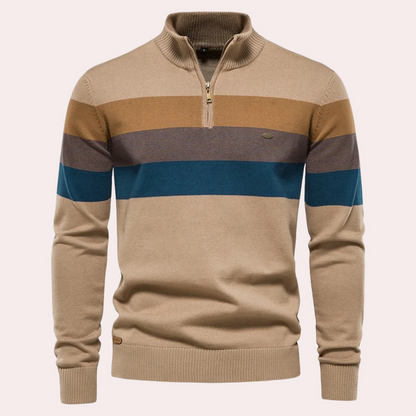 Pull Rayé Homme Classique et Confortable