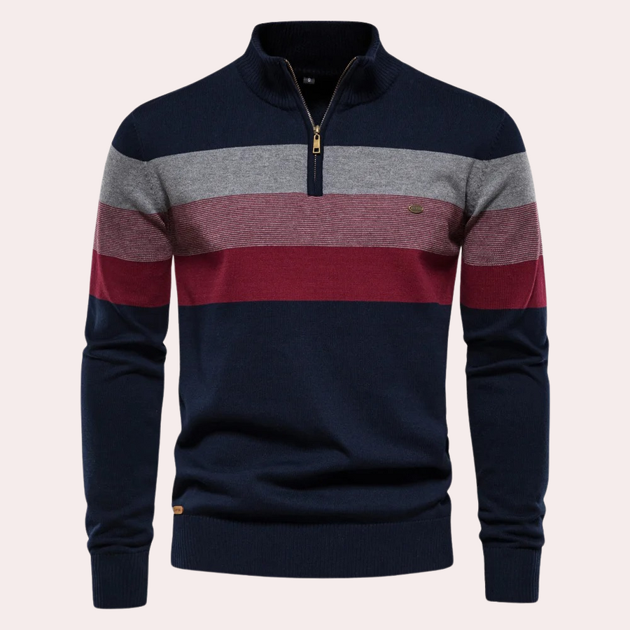 Pull à Rayures Classique pour Homme - LuxeStyle
