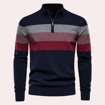 Pull à Rayures Classique pour Homme - LuxeStyle