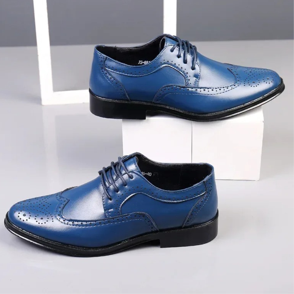 Chaussures Mariage Homme Noir Élégantes Lacets