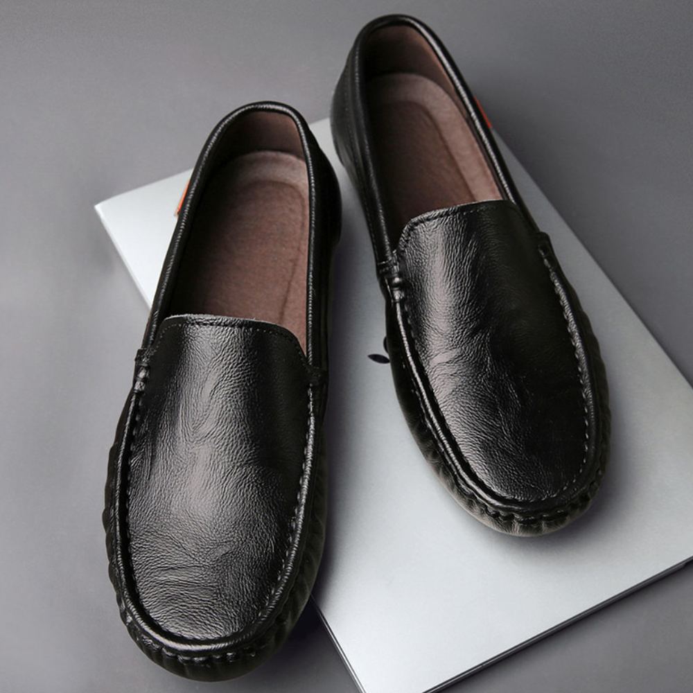 Chaussures Mocassins Cuir Italien Confort Homme