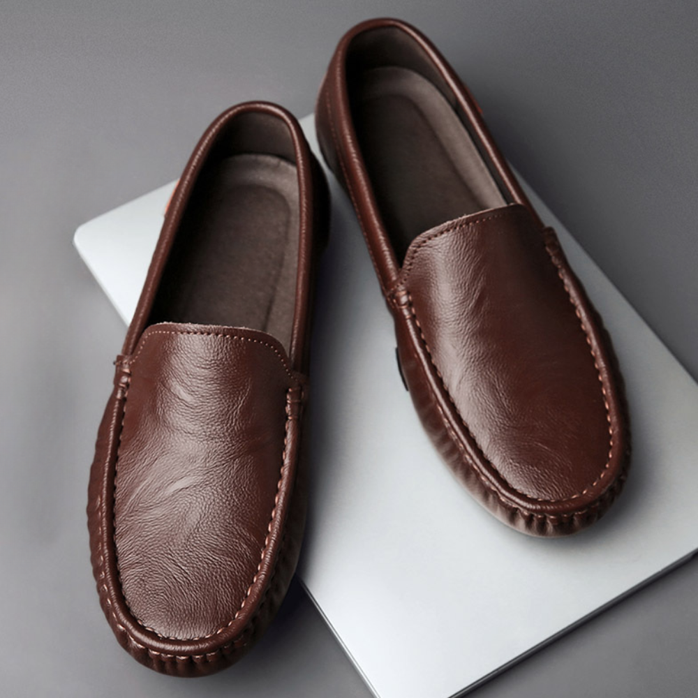 Chaussures Mocassins Cuir Italien Confort Homme