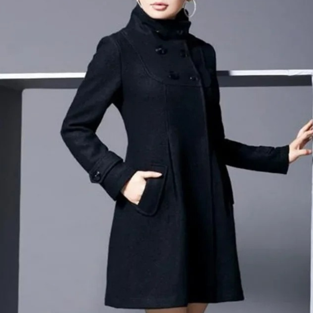 Veste femme élégante avec poches latérales et fermeture éclair
