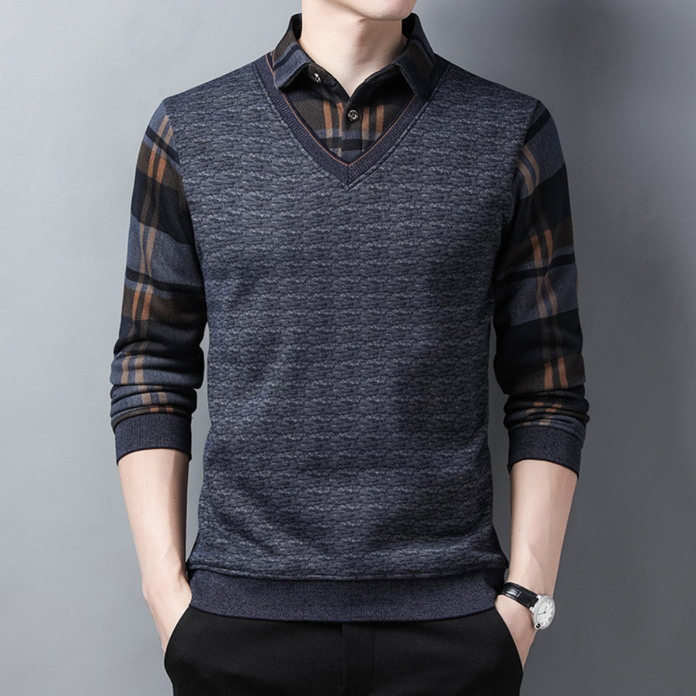 Pull Tricot Homme à la Mode Chaud et Confortable