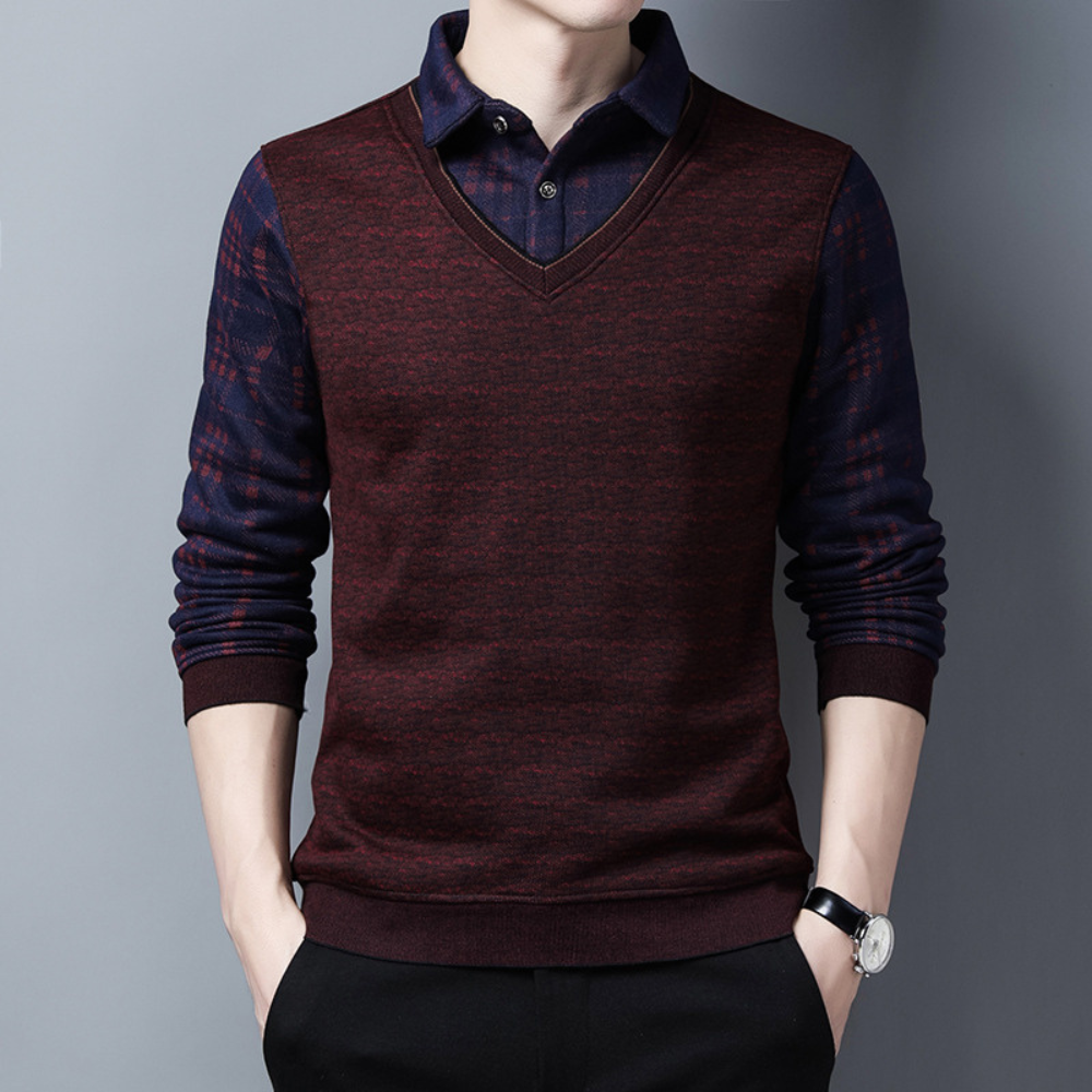Pull Tricot Homme à la Mode Chaud et Confortable