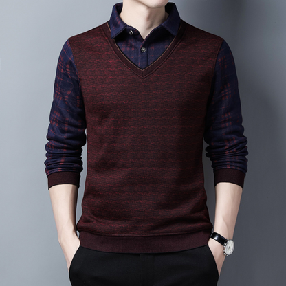 Pull Tricot Homme à la Mode Chaud et Confortable