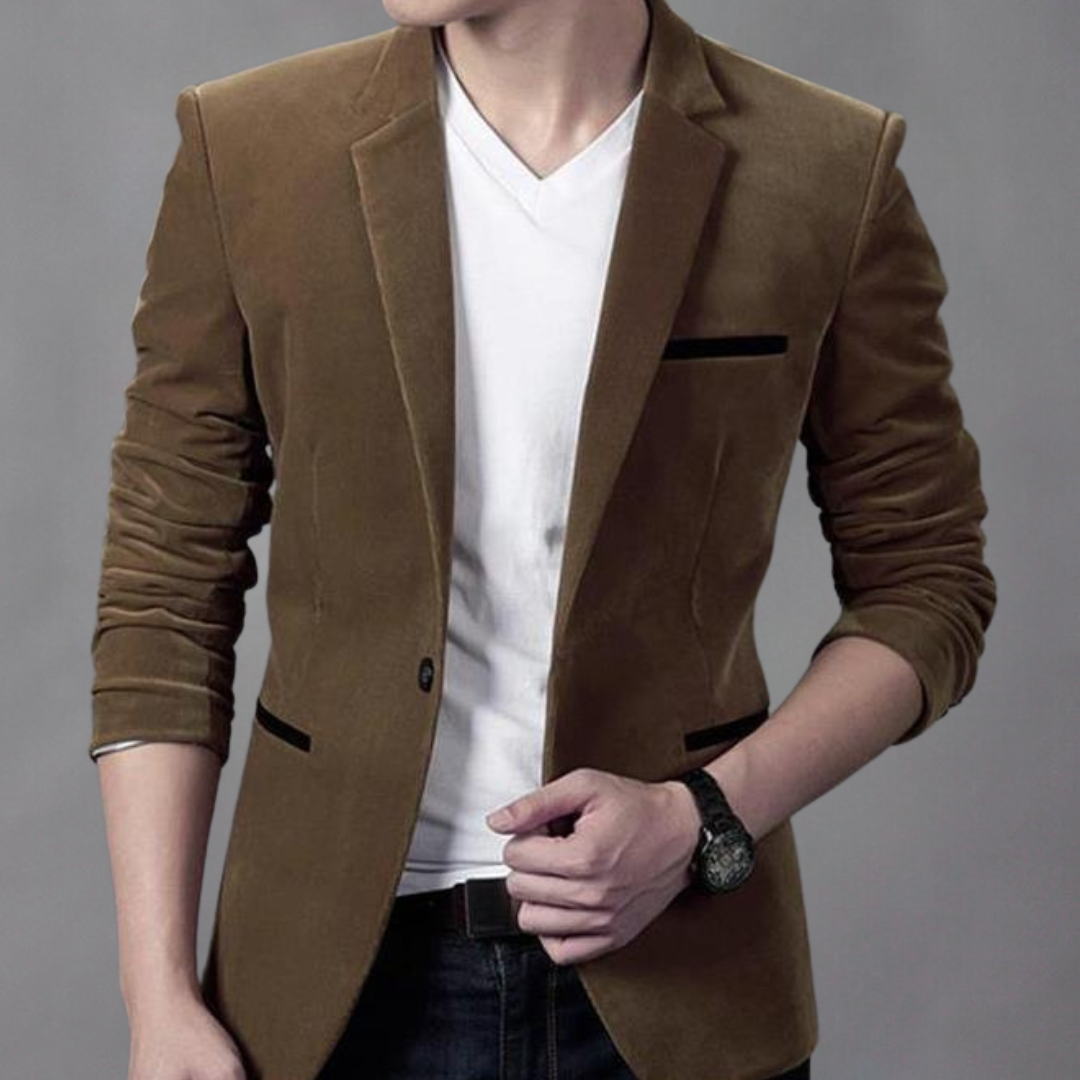 Blazer Homme Classique Élégant Noir