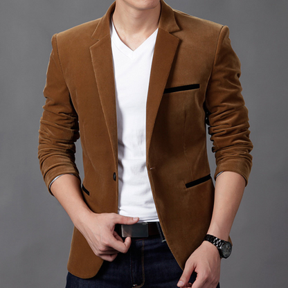 Blazer Homme Classique Élégant Noir - PanierRoyale