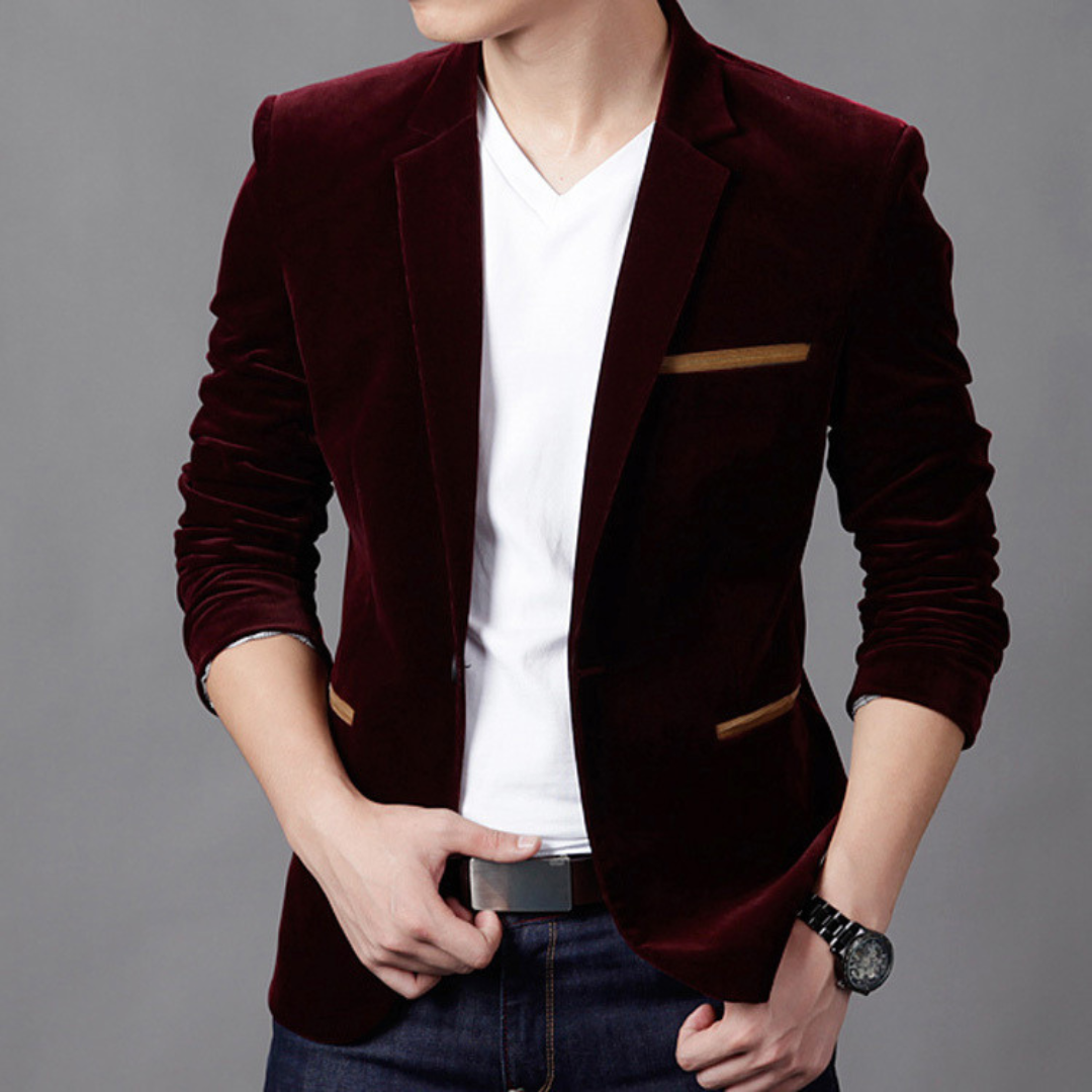 Blazer Homme Classique Élégant Noir