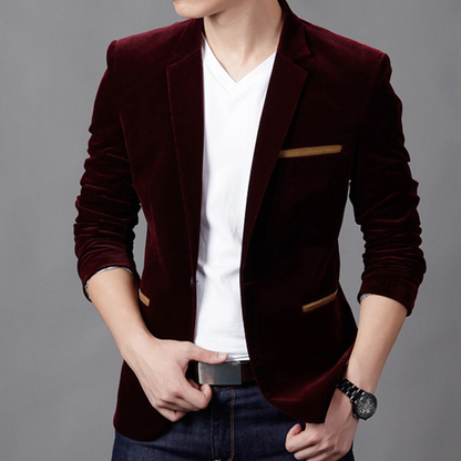 Blazer Homme Classique Élégant Noir