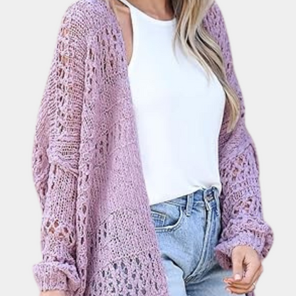 Gilet femme tricoté doux et élégant - PanierRoyale
