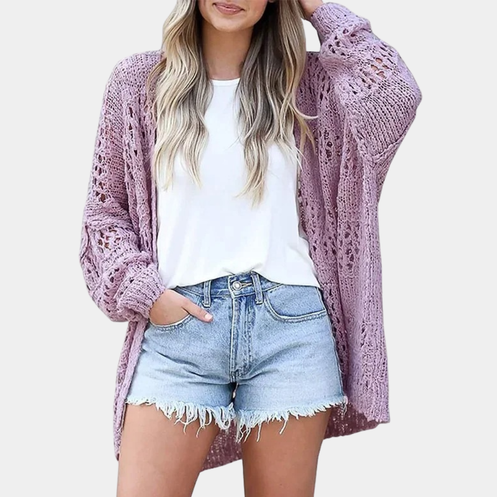 Gilet femme tricoté doux et élégant