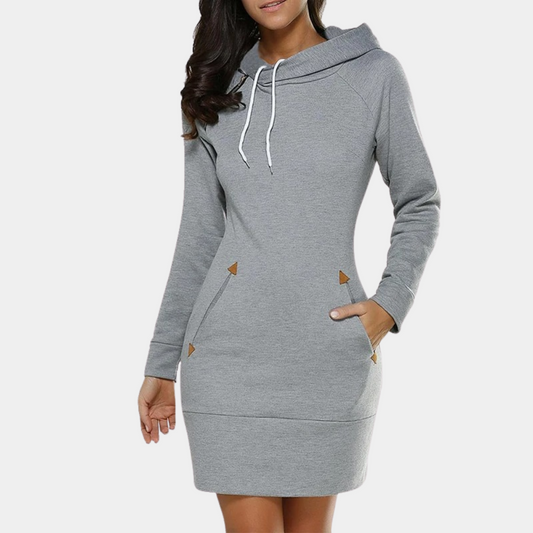Robe à capuche femme décontractée et tendance - PanierRoyale