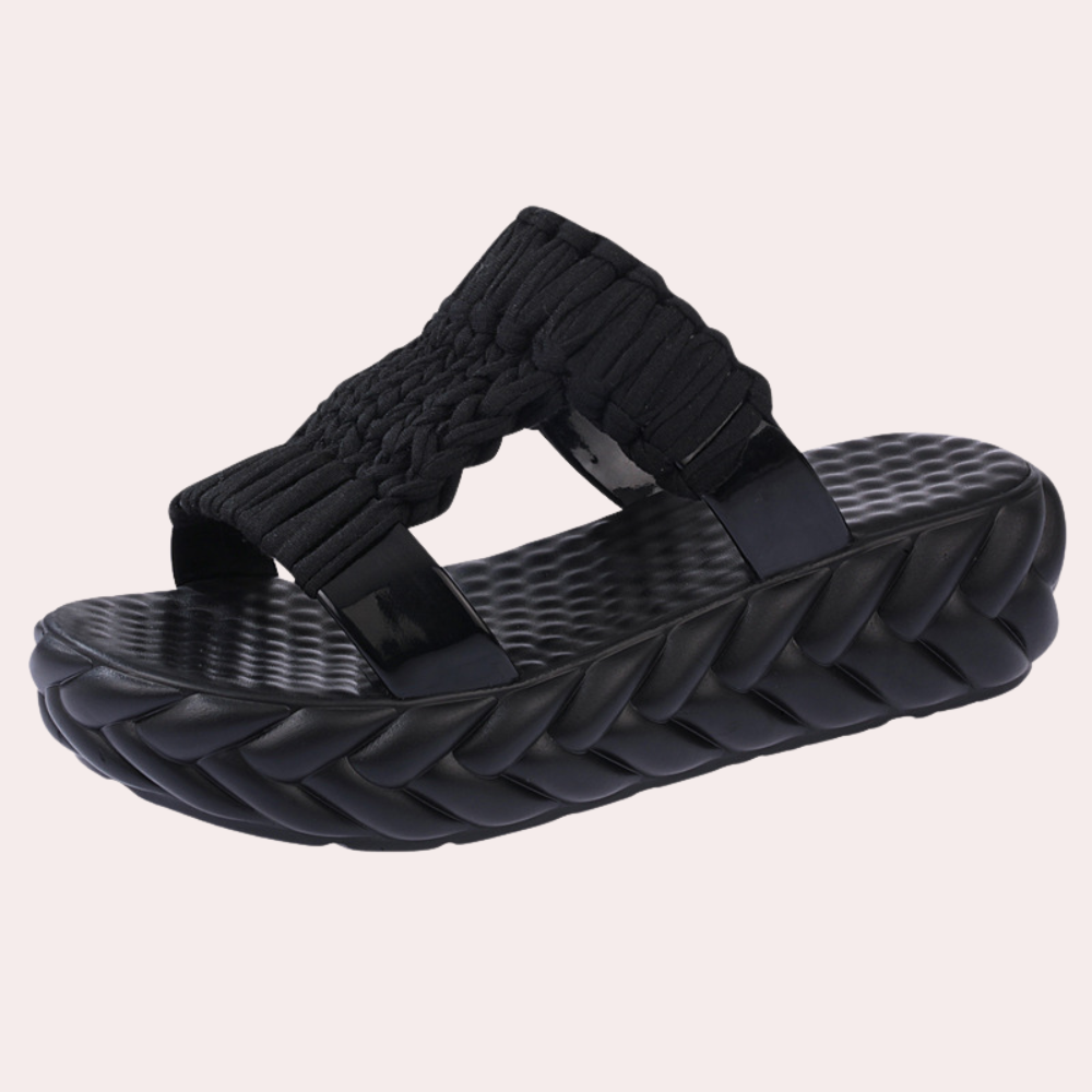 Sandales Tressées Chic pour Femmes Été