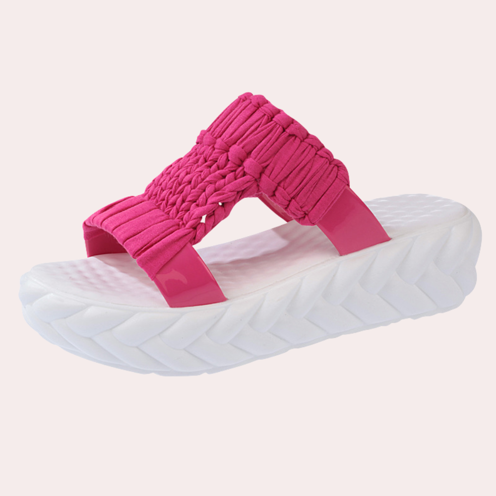 Sandales Tressées Chic pour Femmes Été