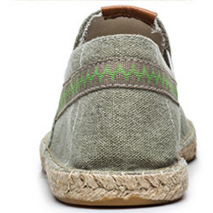 Gustl - Mocassins Vintage en Toile pour Hommes