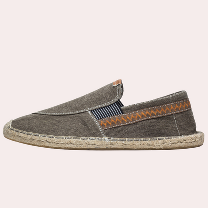 Gustl - Mocassins Vintage en Toile pour Hommes