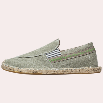 Gustl - Mocassins Vintage en Toile pour Hommes