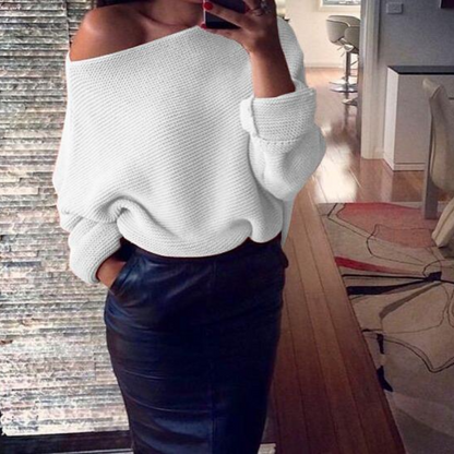 Pull Femme Off-Shoulder Chic et Élégant - PanierRoyale