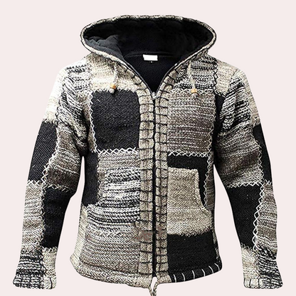 Orlando - Veste Patchwork avec Capuche pour Homme