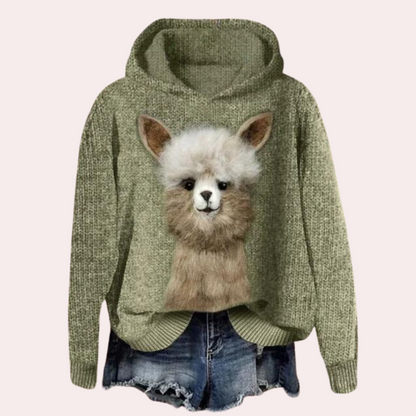 Pull femme imprimé léopard tendance
