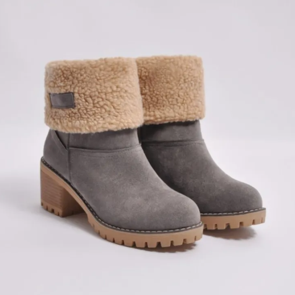 Bottes Femme Courtes et Confortables pour Hiver