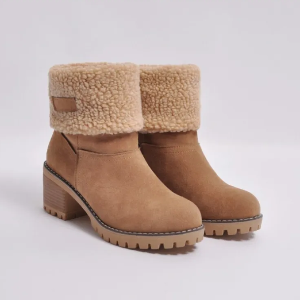 Bottes Femme Courtes et Confortables pour Hiver