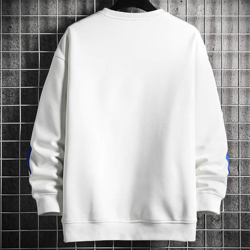 Sweat-Shirt Classique à Rayures Rétro