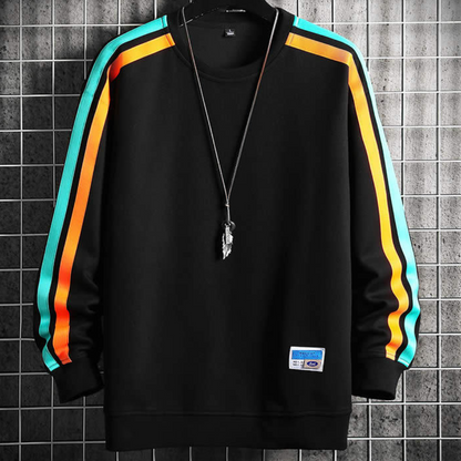 Sweat à Rayures Vintage Homme