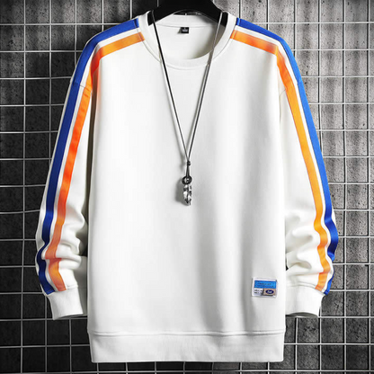 Sweat à Rayures Vintage Homme
