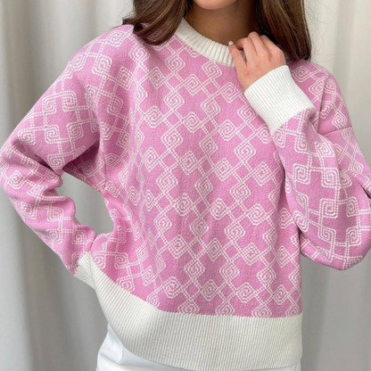 Pull Tricoté Femme Confortable et Chaud