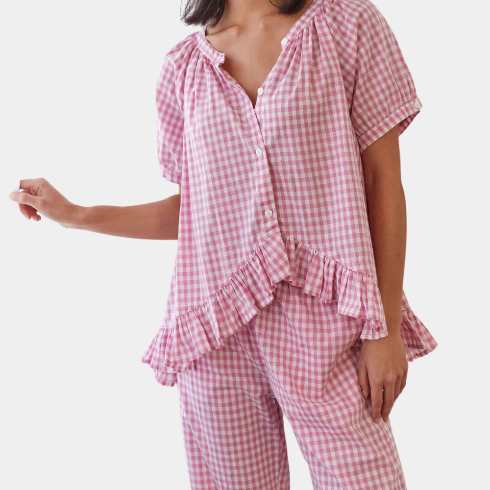 Pyjama Femme Doux et Confortable à Imprimé Floral - PanierRoyale