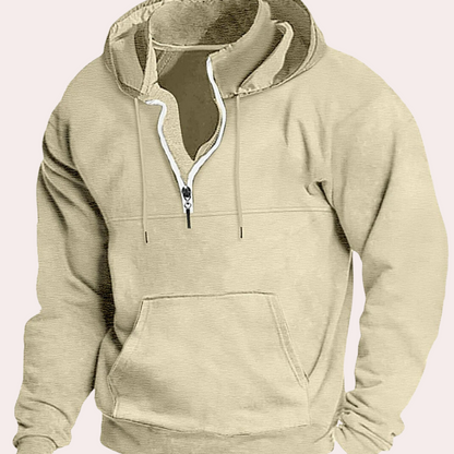 Sweat à Capuche Homme Zippé Chaud et Confortable