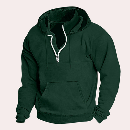 Sweat à Capuche Homme Zippé Chaud et Confortable