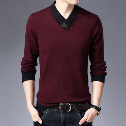 Pull Homme Col Châle Chic et Élégant