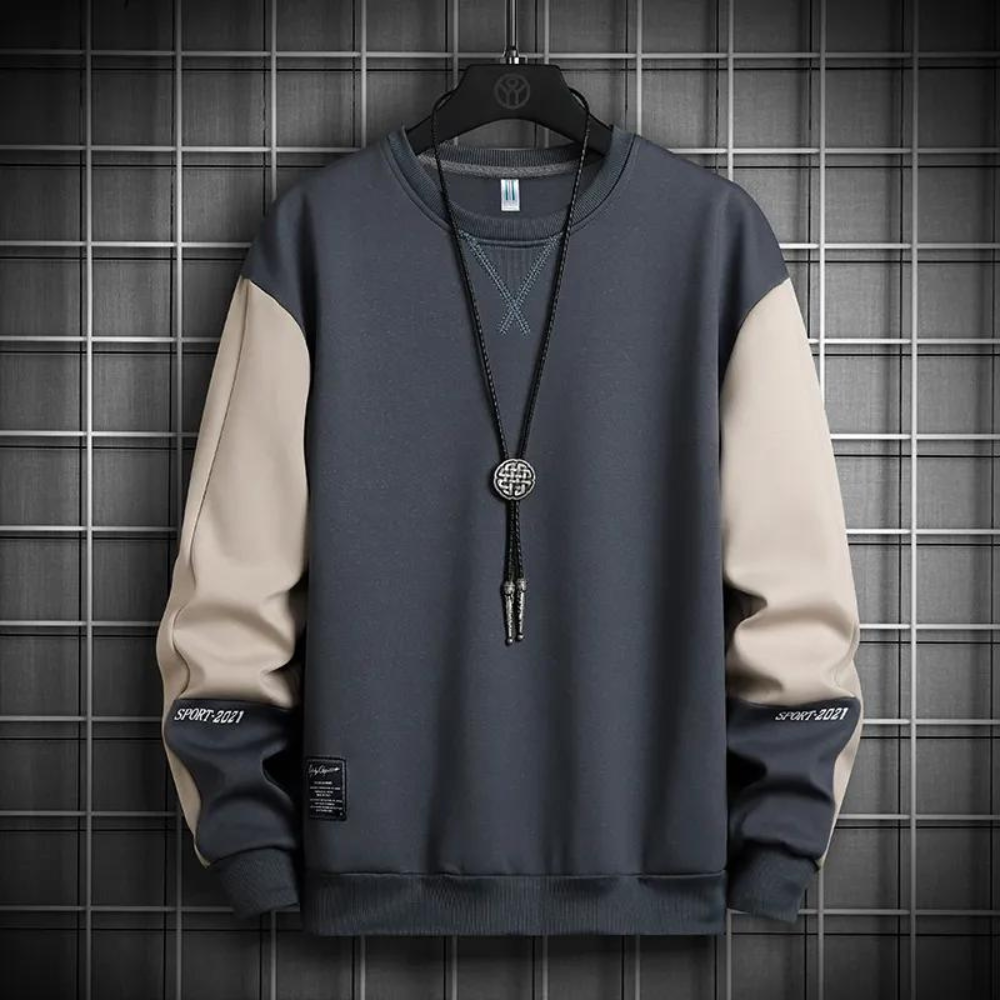 Sweat Homme Contraste Coloré Moderne